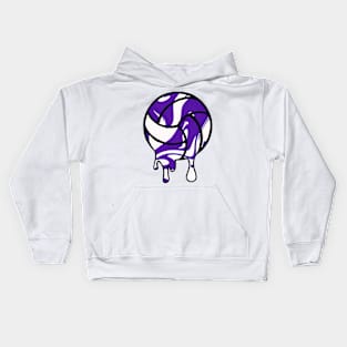 Melting volleyball Kids Hoodie